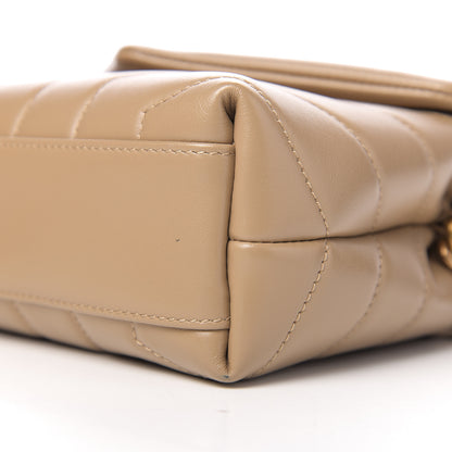 Saint Laurent Calfskin Y Quilted Monogram Toy Loulou Satchel Cork 8 of 10