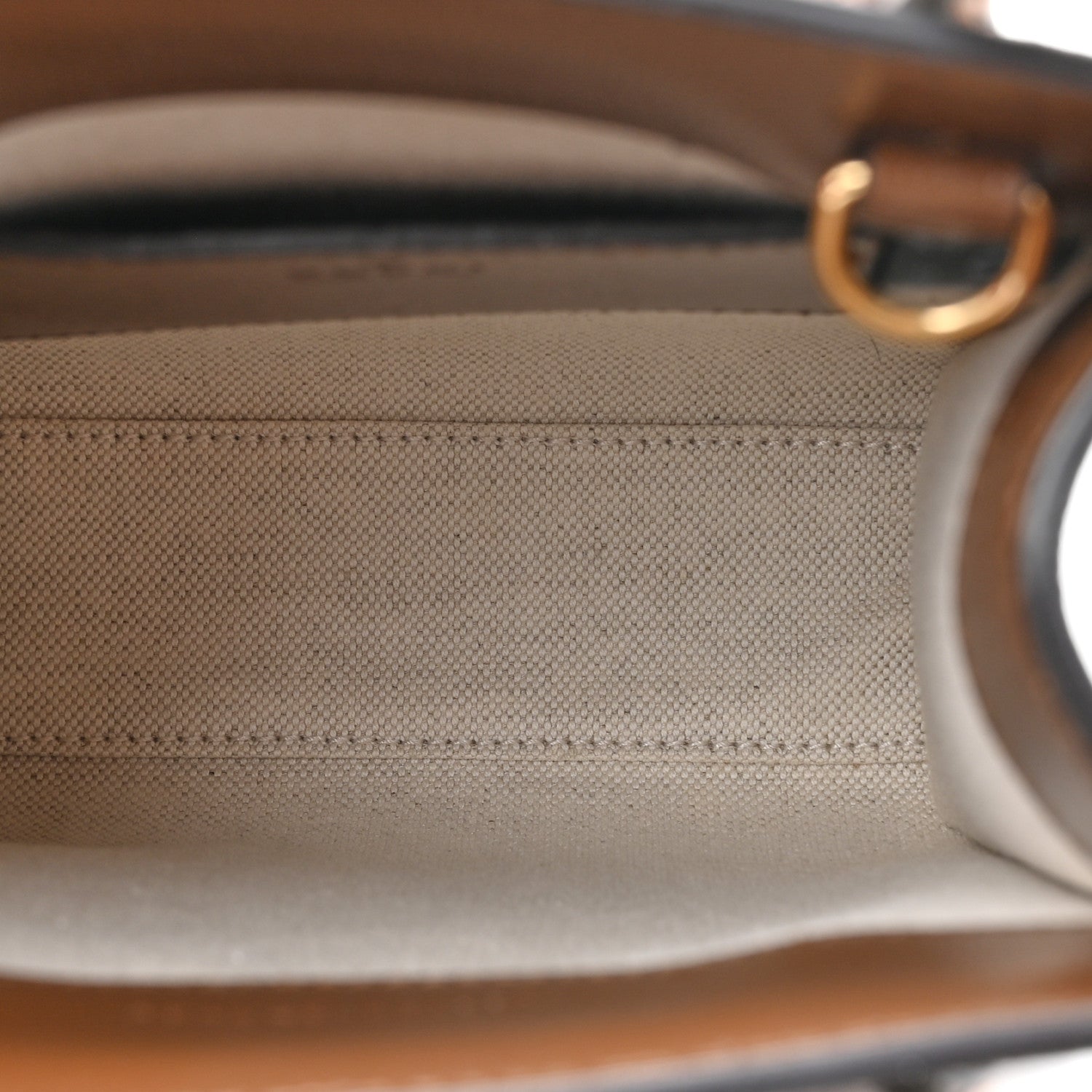 Gucci GG Supreme Monogram Azalea Calfskin Mini Retro Interlocking G Tote Bag Beige Ebony Brown Sugar 5 of 10