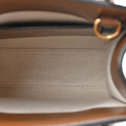 Gucci GG Supreme Monogram Azalea Calfskin Mini Retro Interlocking G Tote Bag Beige Ebony Brown Sugar 5 of 10