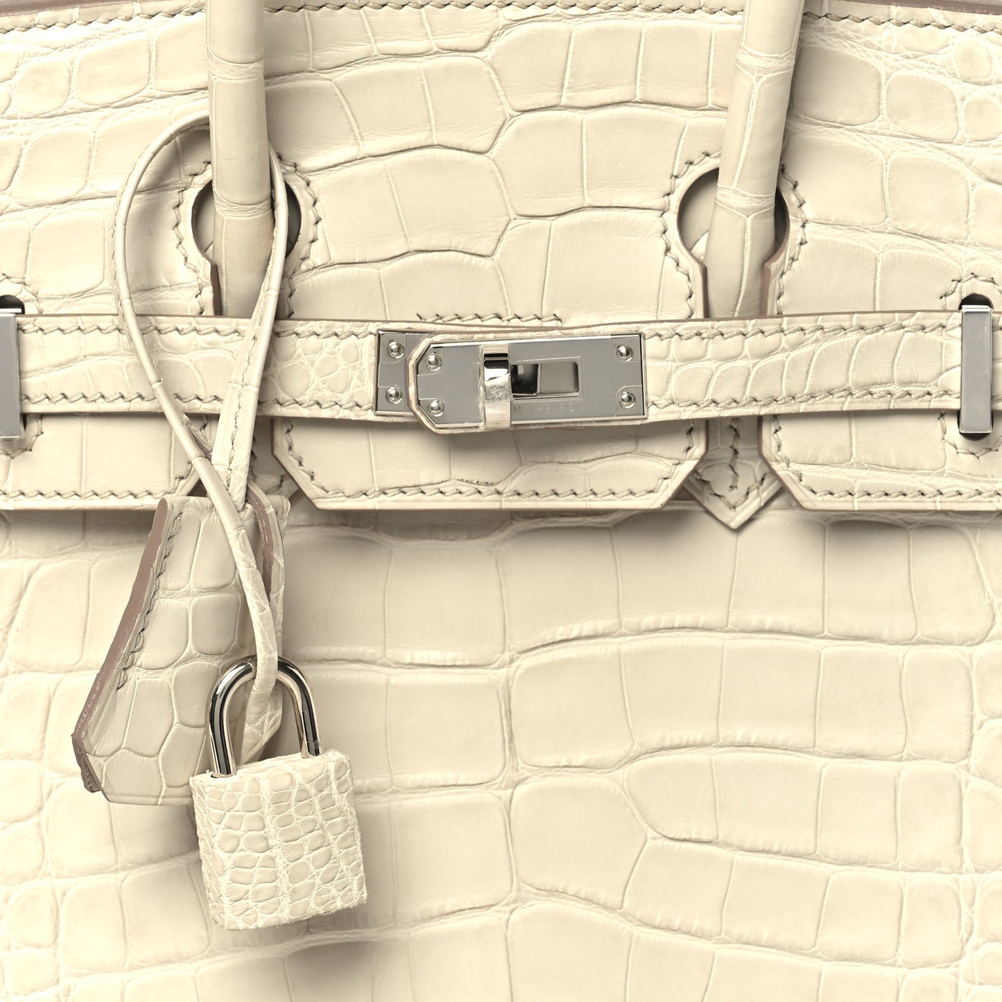 Matte Alligator Birkin 25 Beton