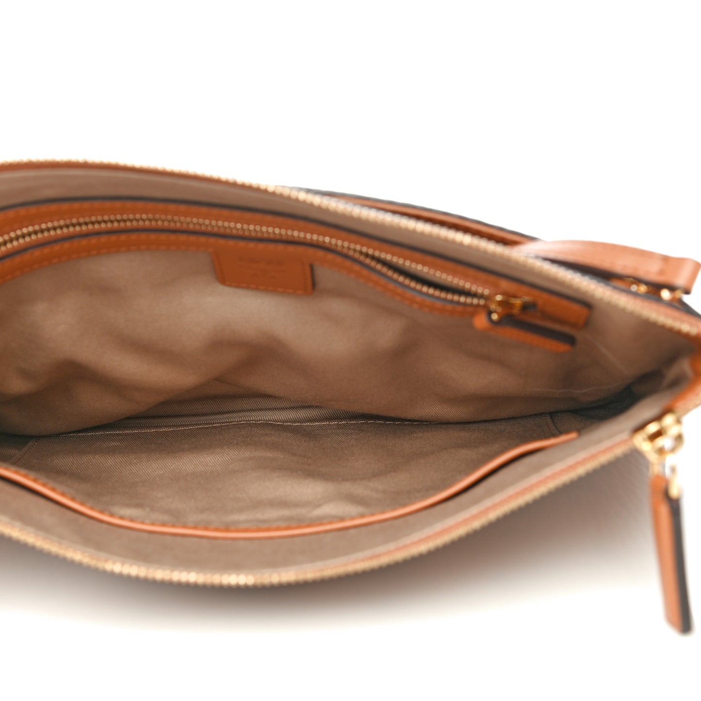 Visetos Medium Crossbody Pouch Cognac