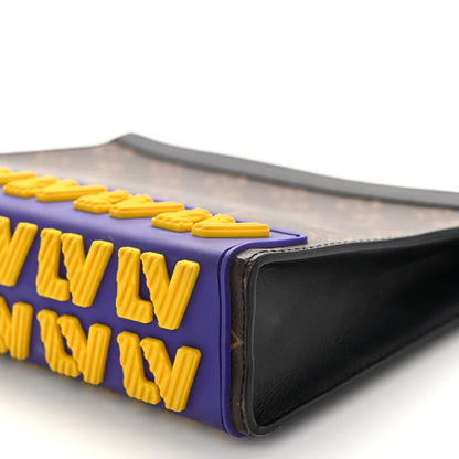 Louis Vuitton Monogram LV Rubber Pochette Voyage MM 9 of 9