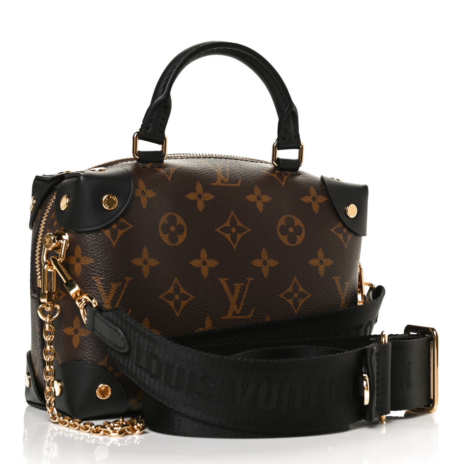 Louis Vuitton Monogram Petite Malle Souple Black 3 of 9