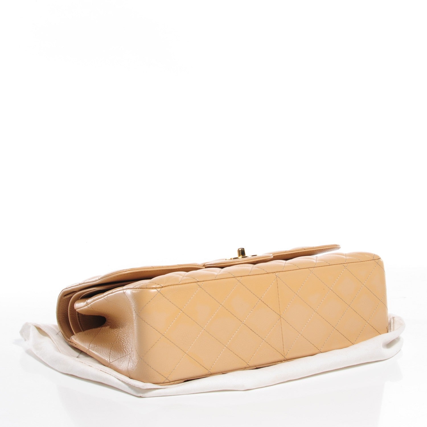 Chanel Caviar Quilted Jumbo Double Flap Beige Clair 4 of 8