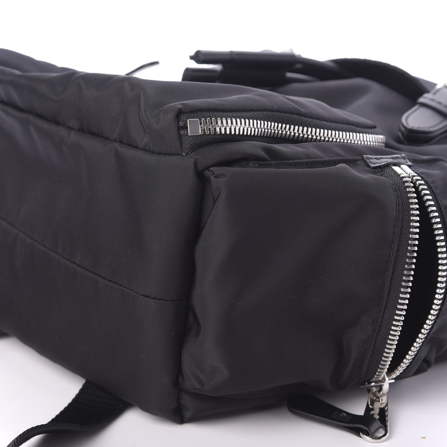 Burberry Nylon Logo Print Medium Rucksack Backpack Black 7 of 10