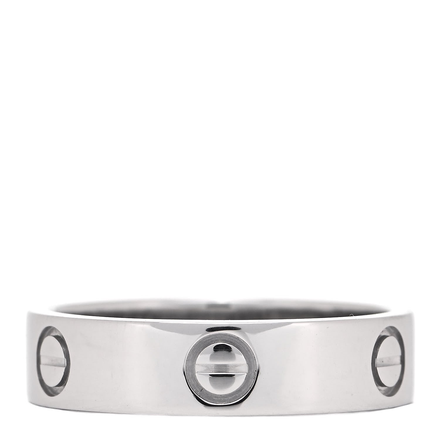 Cartier Platinum 5.5mm LOVE Ring 61 9.5 3 of 5