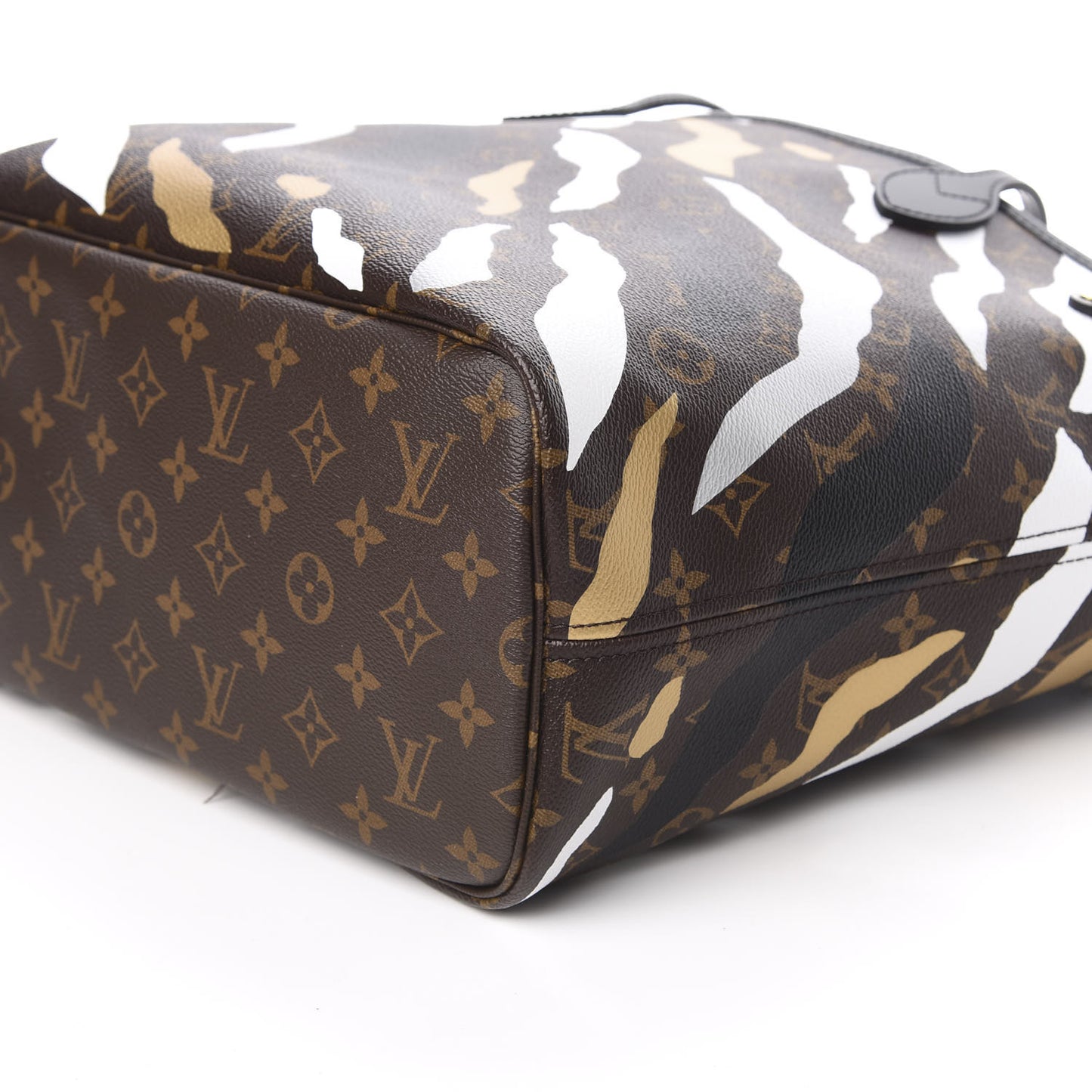X LOL Monogram Neverfull MM Gold Silver