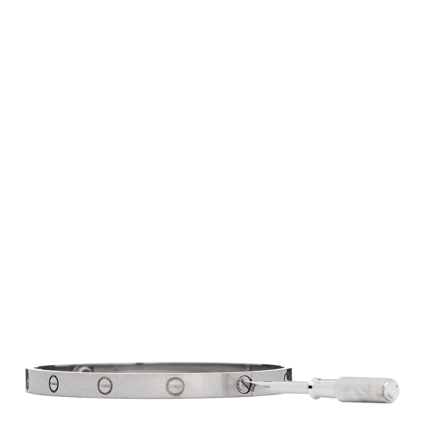 18K White Gold LOVE Bracelet 21