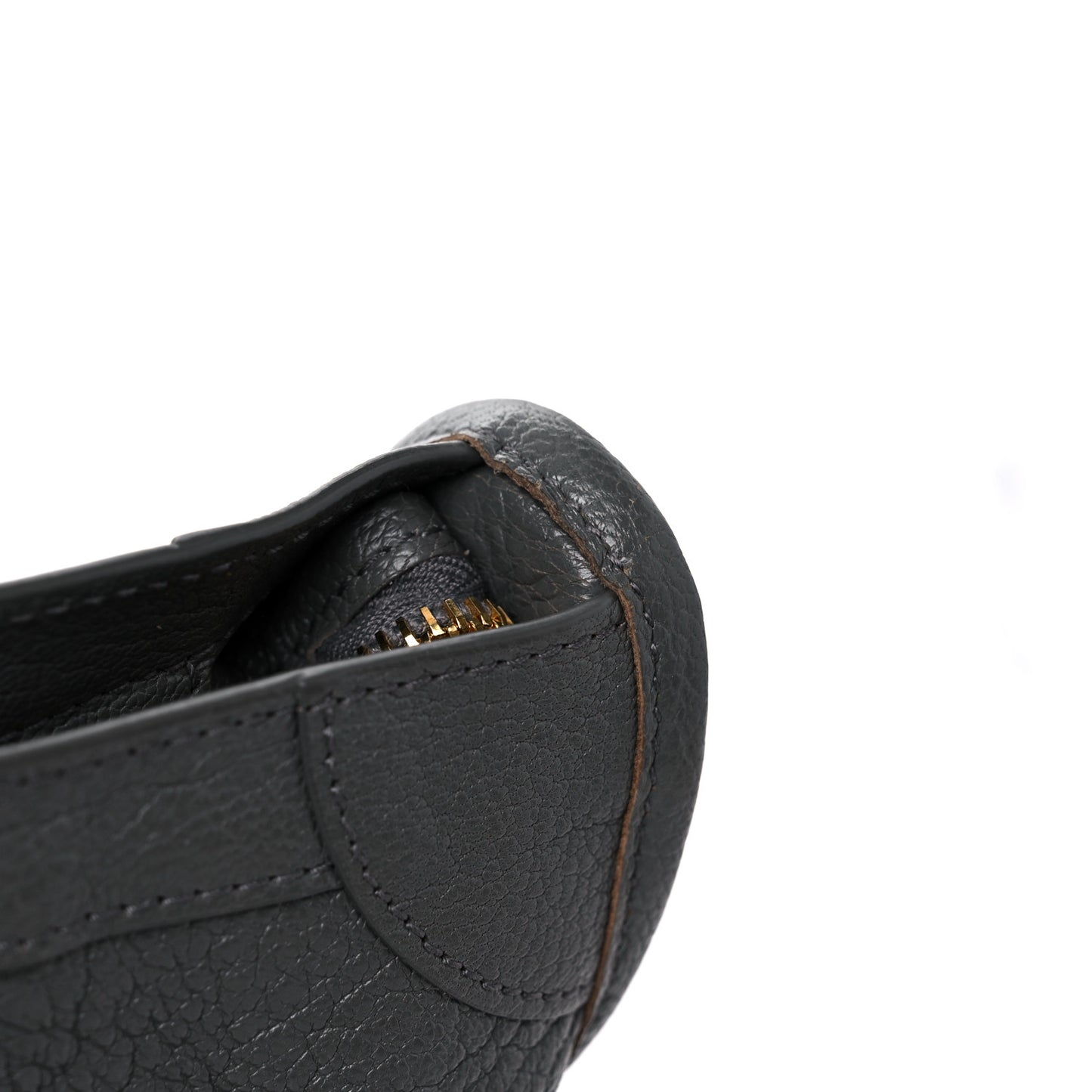 Chevre Gold Metallic Edge Hardware S City Gris Acier