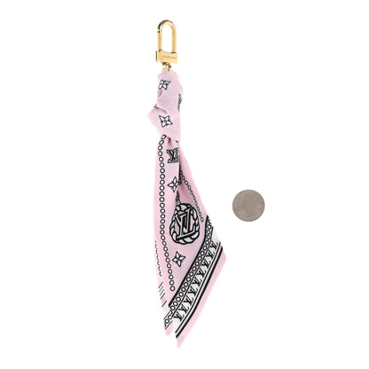 Louis Vuitton Monogram Bandana Bag Charm Pink 2 of 5