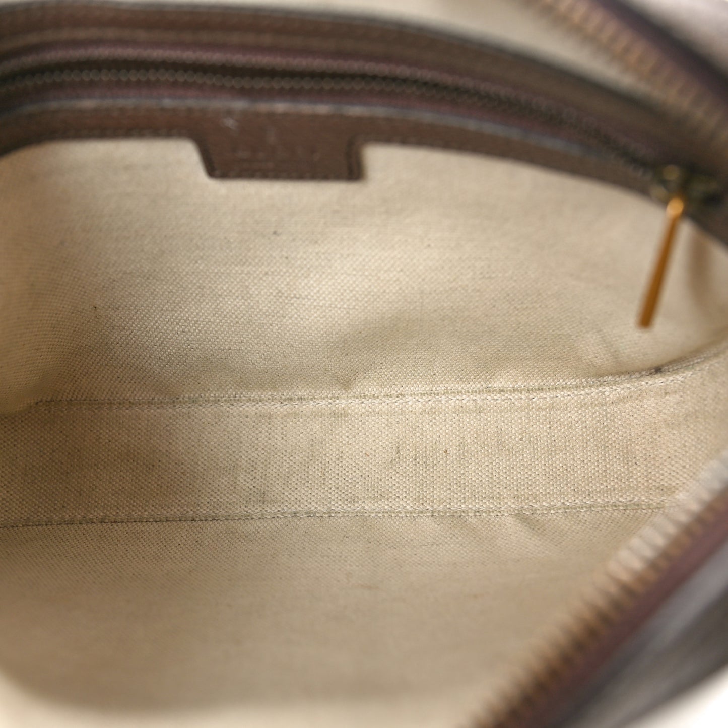 GG Supreme Monogram Textured Dollar Calfskin Web Ophidia Wristlet Shoulder Bag Beige Ebony New Acero