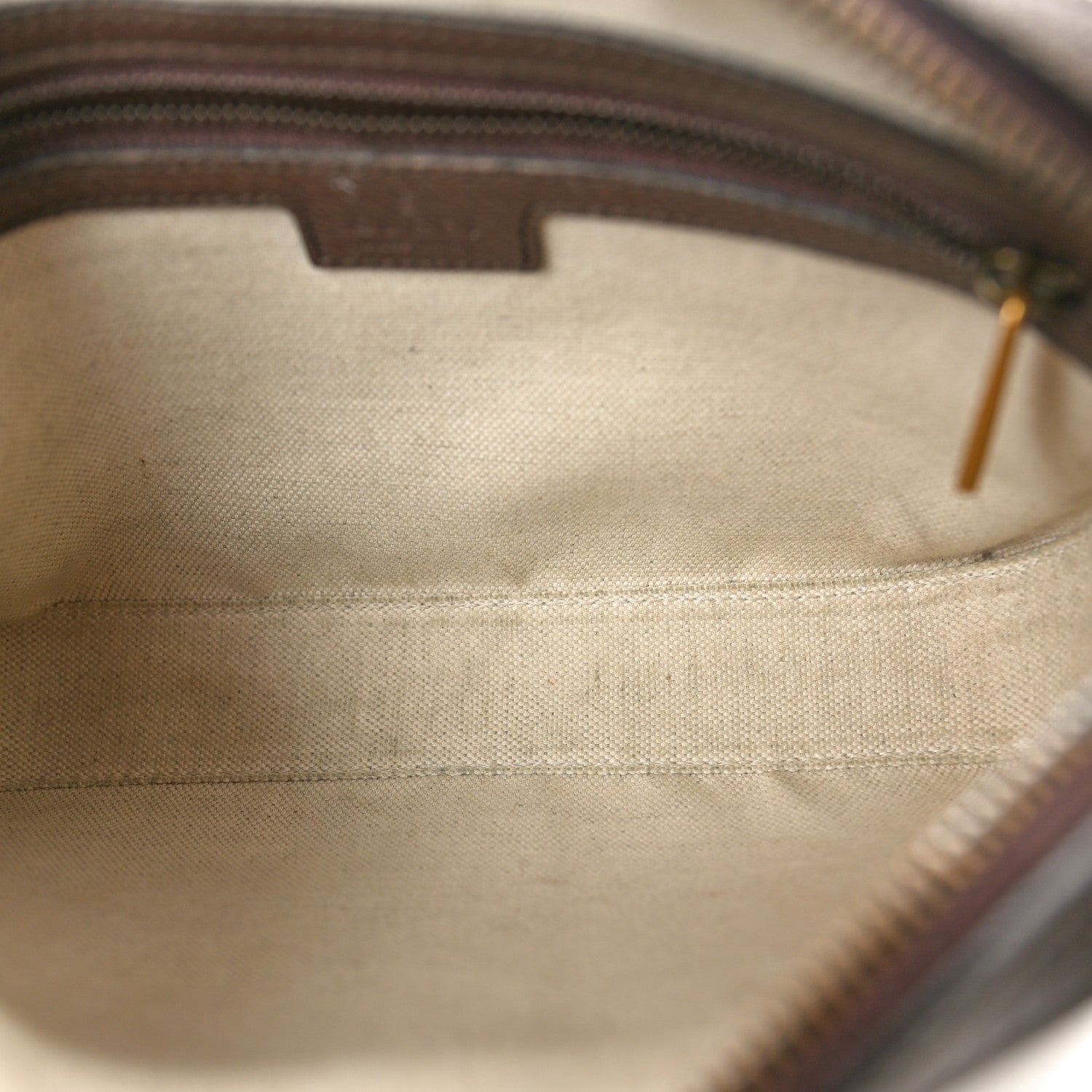 Gucci GG Supreme Monogram Textured Dollar Calfskin Web Ophidia Wristlet Shoulder Bag Beige Ebony New Acero 5 of 11