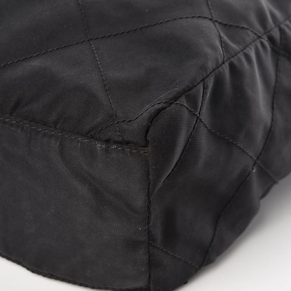Prada Nylon Tessuto Impuntu Quilted Shoulder Bag Black 8 of 18