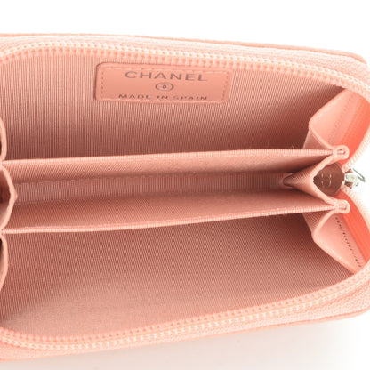 Chanel Caviar Timeless CC Zip Around Coin Purse Pink 5 of 6