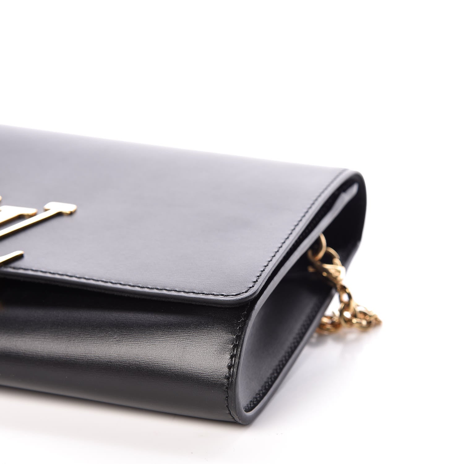 Louis Vuitton Calfskin Chain Louise GM NM Black 6 of 9