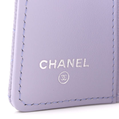 Chanel Caviar Quilted Classic 4 Key Holder Wallet Light Purple 6 of 10