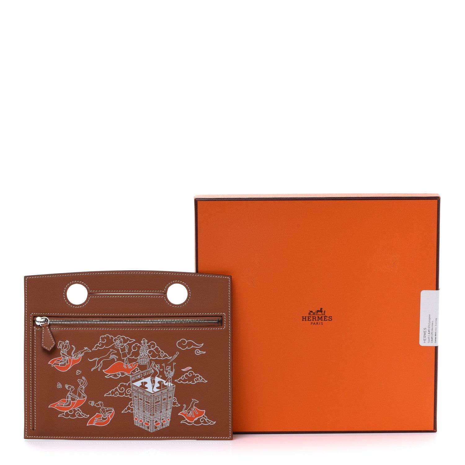 Hermes Swift L'Epopee d'Hermes Backpocket Pouch 30 Gold 9 of 9