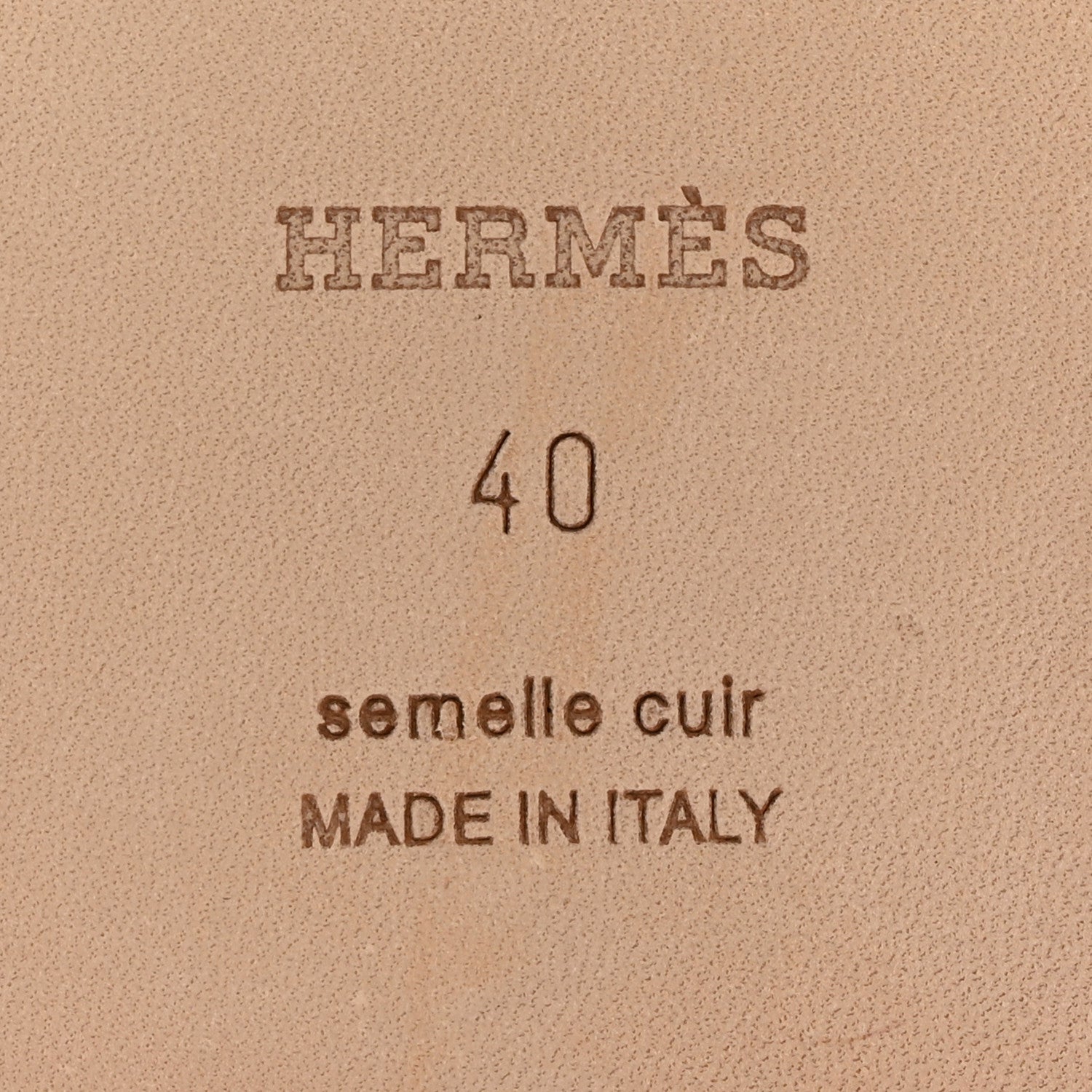 Hermes Box Calfskin Oran Sandals 40 Rose Boise 6 of 9