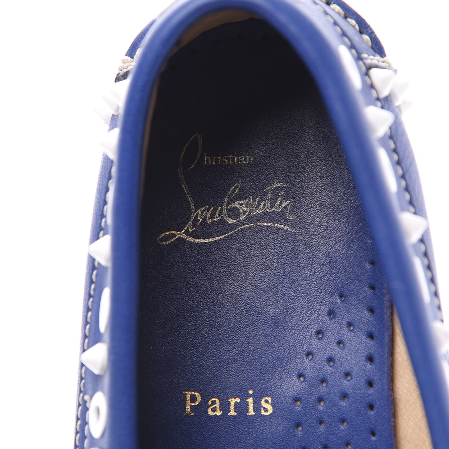 Calfskin Yacht Spikes Loafers 37 Blue