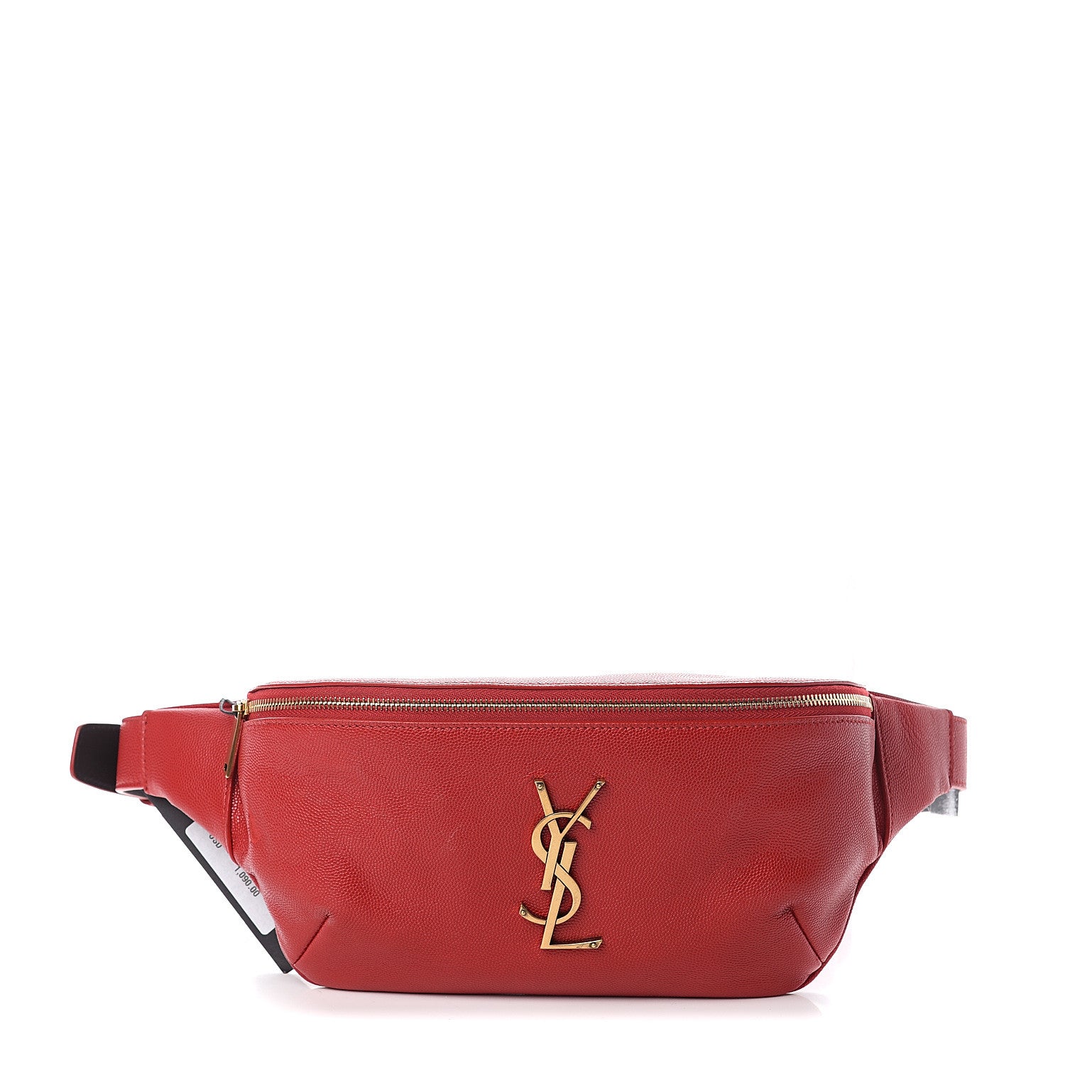 Saint Laurent Grain De Poudre Monogram Belt Bag Rouge Eros 1 of 7