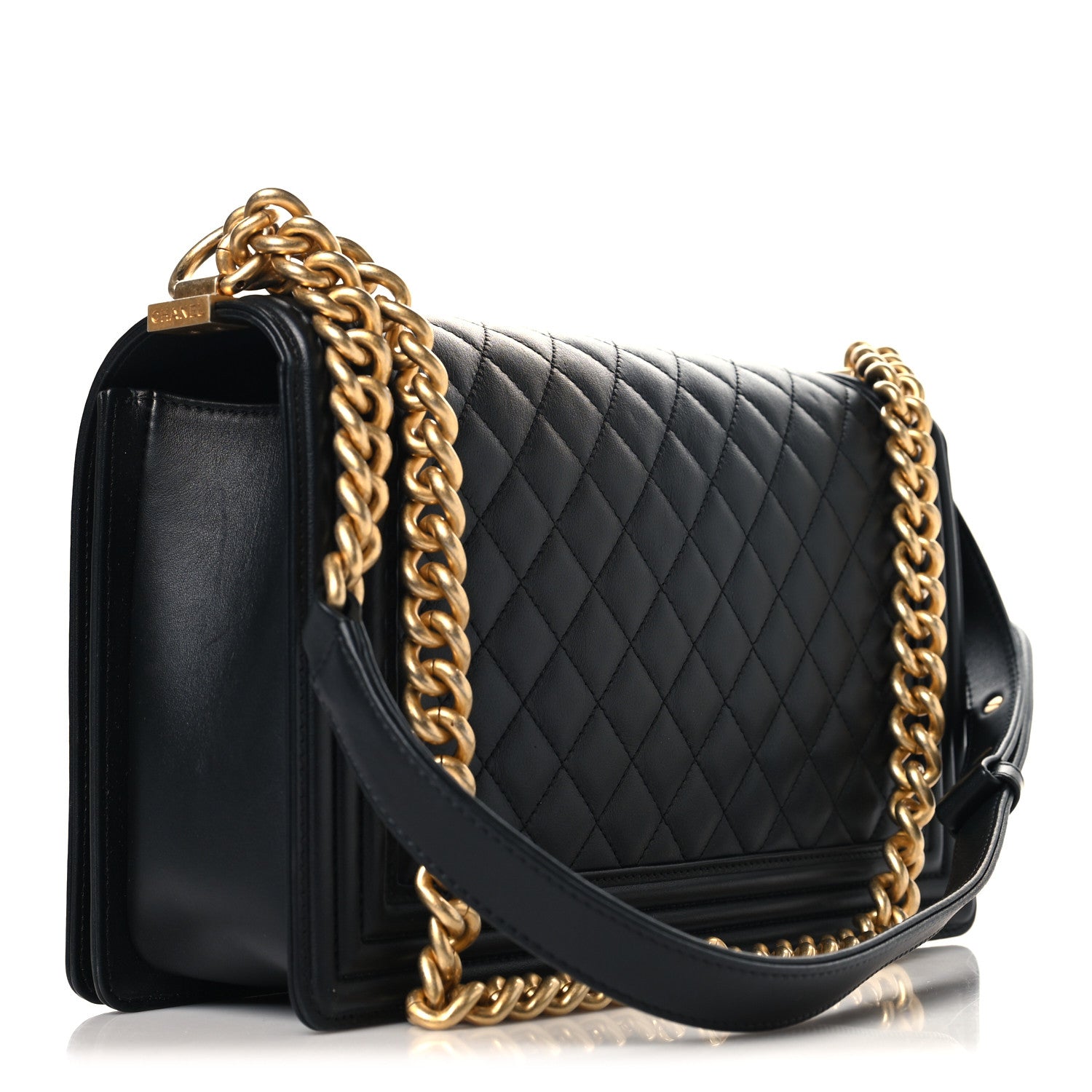 Chanel Calfskin Quilted New Medium Boy Flap Black 3 of 10