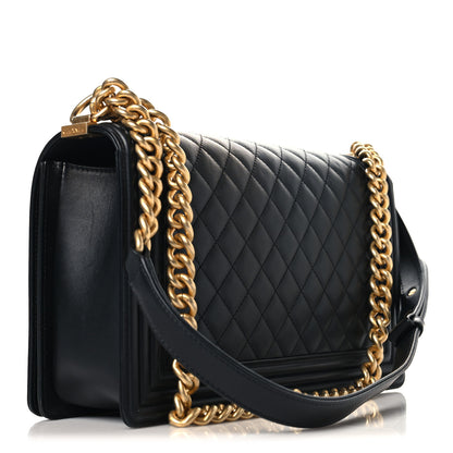 Chanel Calfskin Quilted New Medium Boy Flap Black 3 of 10