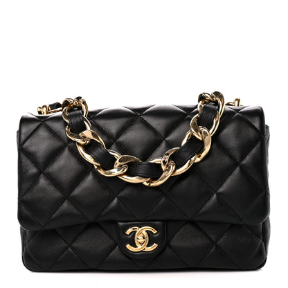 Chanel Lambskin Quilted Large CC Funky Town Flap Black 1 of 12
