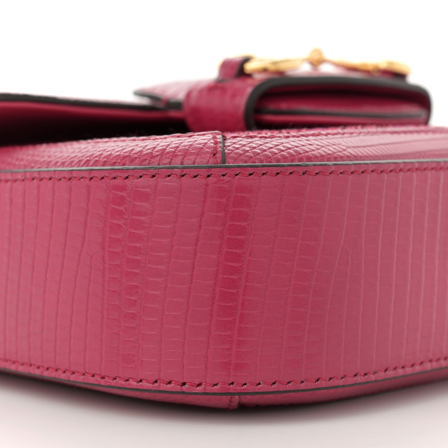 Canvas Calfskin Crystal GG Monogram Snakeskin Mini Horsebit 1955 Shoulder Bag Pink