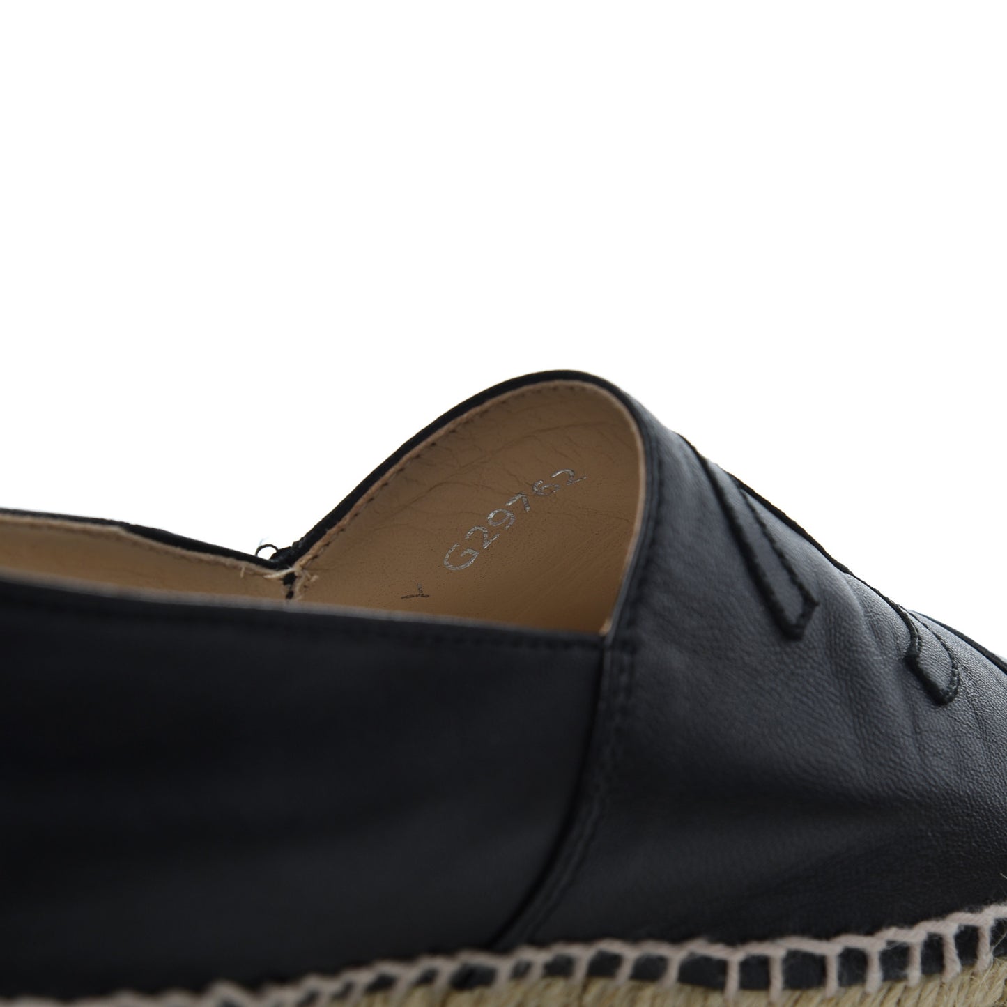 Lambskin CC Espadrilles 39 Black