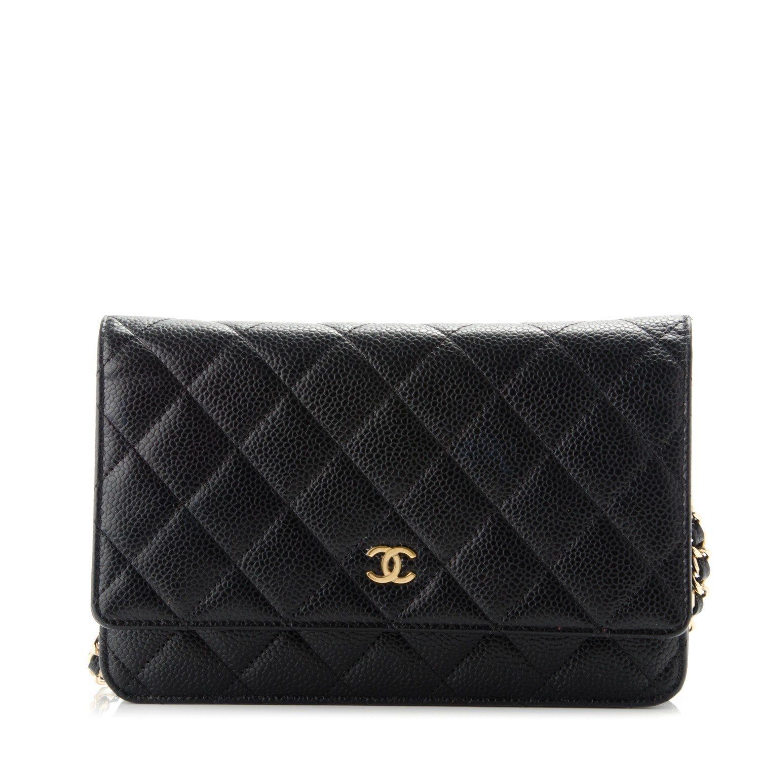 Chanel Caviar Quilted Wallet On Chain WOC Black 1 of 8
