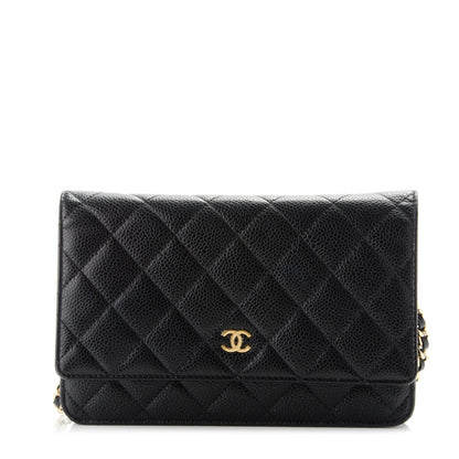 Chanel Caviar Quilted Wallet On Chain WOC Black 1 of 8