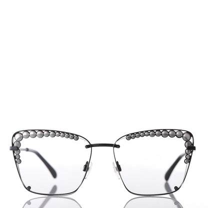 Chanel Square Frame Pearl Sunglasses 4235-H Black 3 of 8
