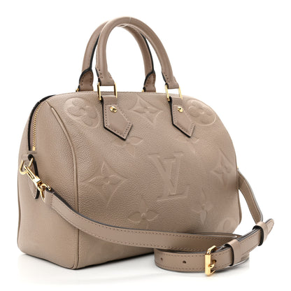 Louis Vuitton Empreinte Monogram Giant Speedy Bandouliere 25 Tourterelle 3 of 8