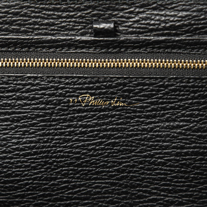 3.1 Phillip Lim 3.1 Textured Calfskin Medium Pashli Satchel Black 7 of 8