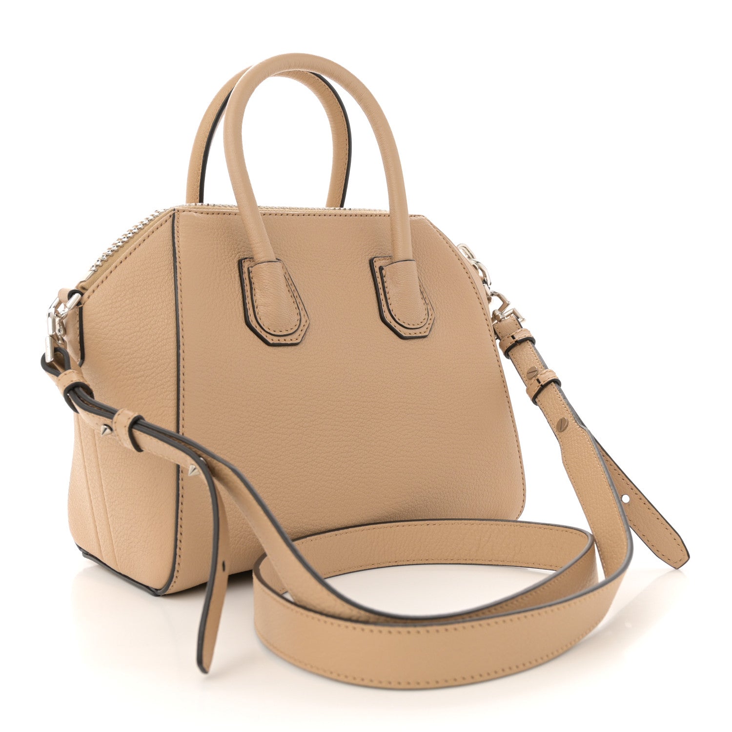 Givenchy Sugar Goatskin Mini Antigona Beige Camel 3 of 10