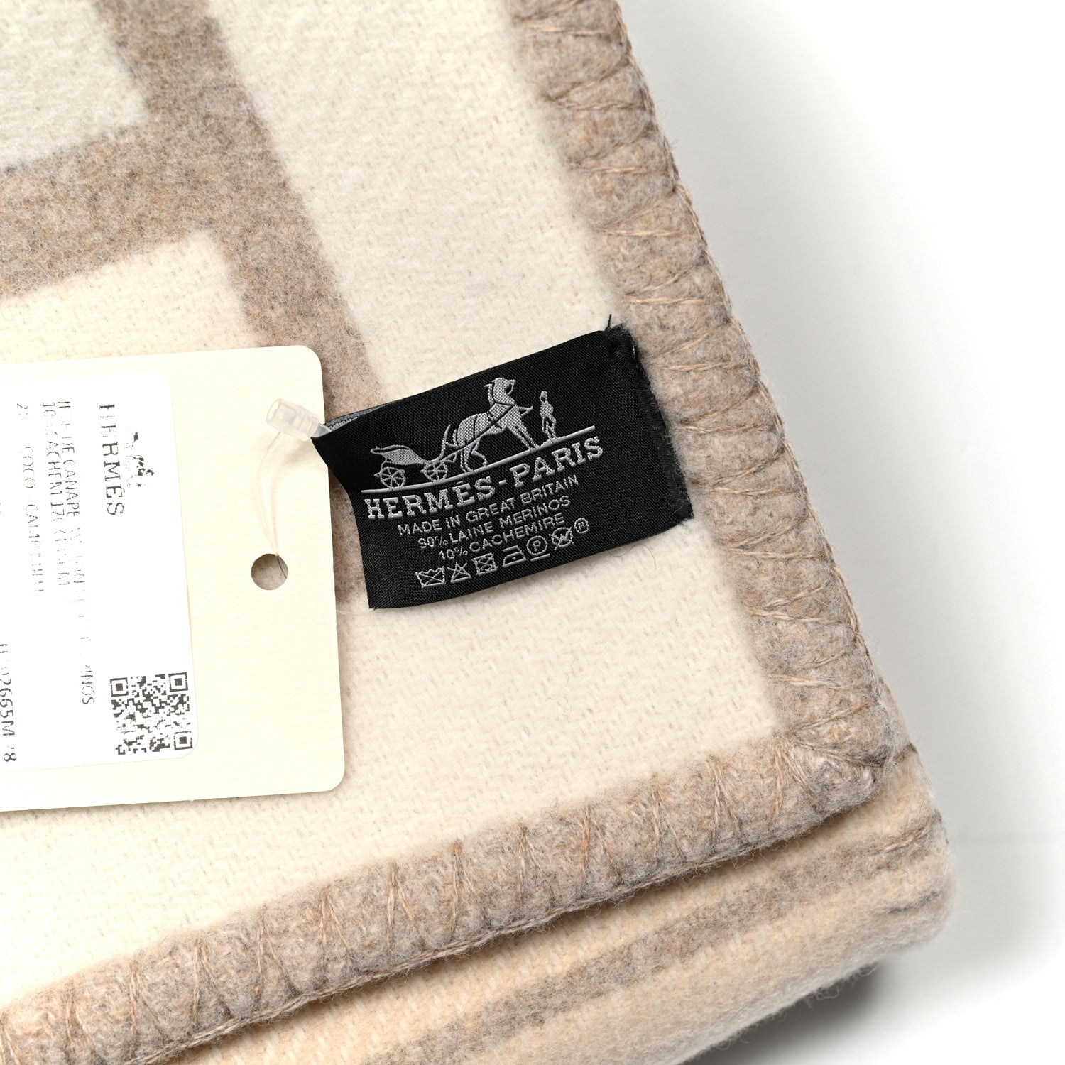 Hermes Wool Cashmere Avalon III Blanket Coco Camomille 3 of 3