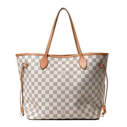 Louis Vuitton Damier Azur Neo Neverfull MM Rose Ballerine 1 of 12