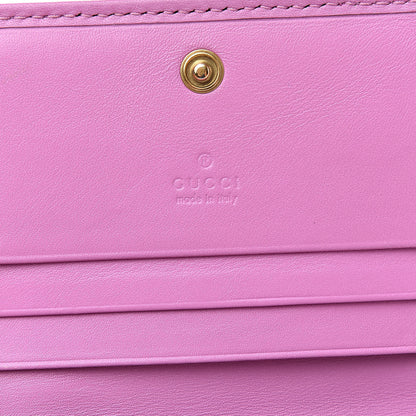 Gucci Calfskin Matelasse GG Marmont Card Case Candy Mousse 6 of 12