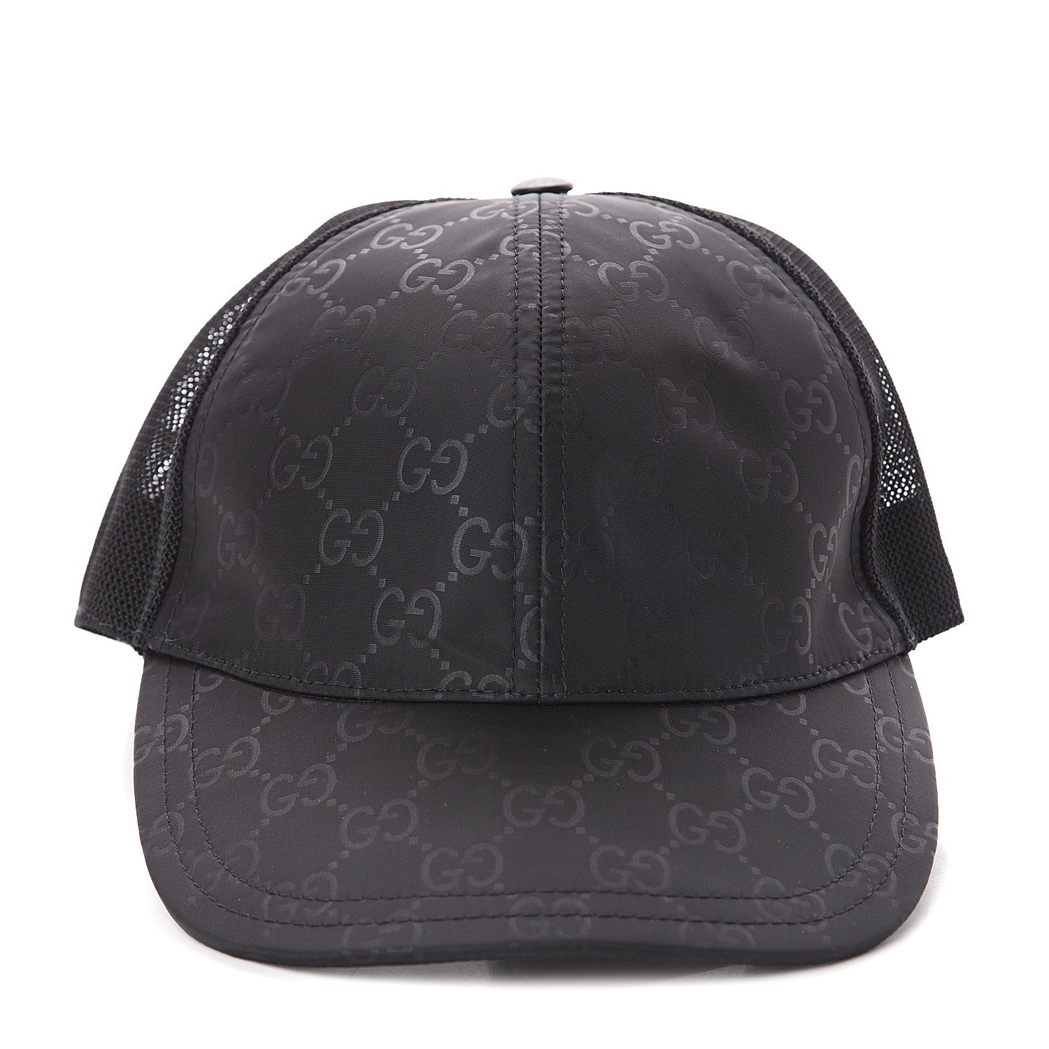 Gucci Nylon Monogram Baseball Hat L Black 1 of 5