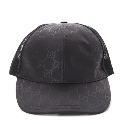 Gucci Nylon Monogram Baseball Hat L Black 1 of 5