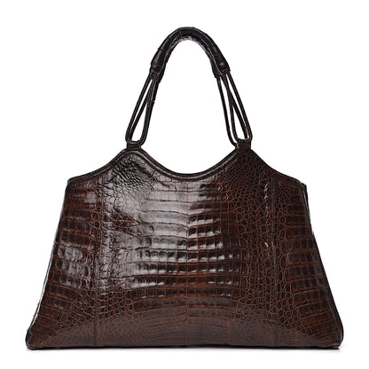 Nancy Gonzalez Crocodile Tote Brown 1 of 18