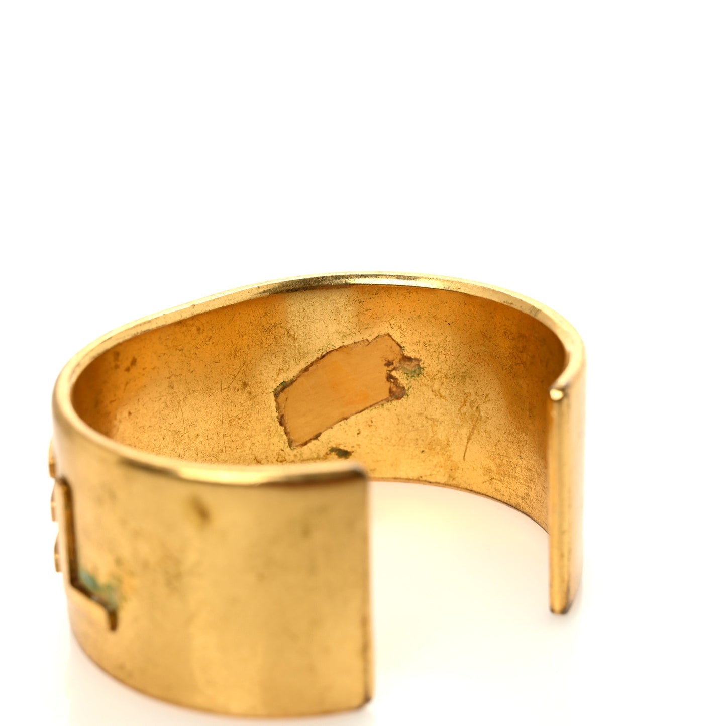 Metal Logo Cuff Gold