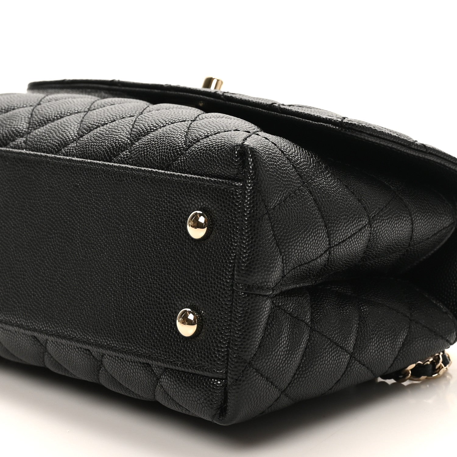 Chanel Caviar Quilted Mini Coco Handle Flap Black Black 10 of 10
