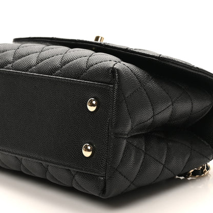 Chanel Caviar Quilted Mini Coco Handle Flap Black Black 10 of 10