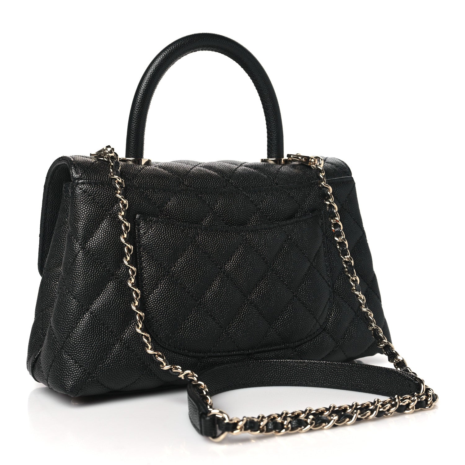 Chanel Caviar Quilted Mini Coco Handle Flap Black 3 of 10