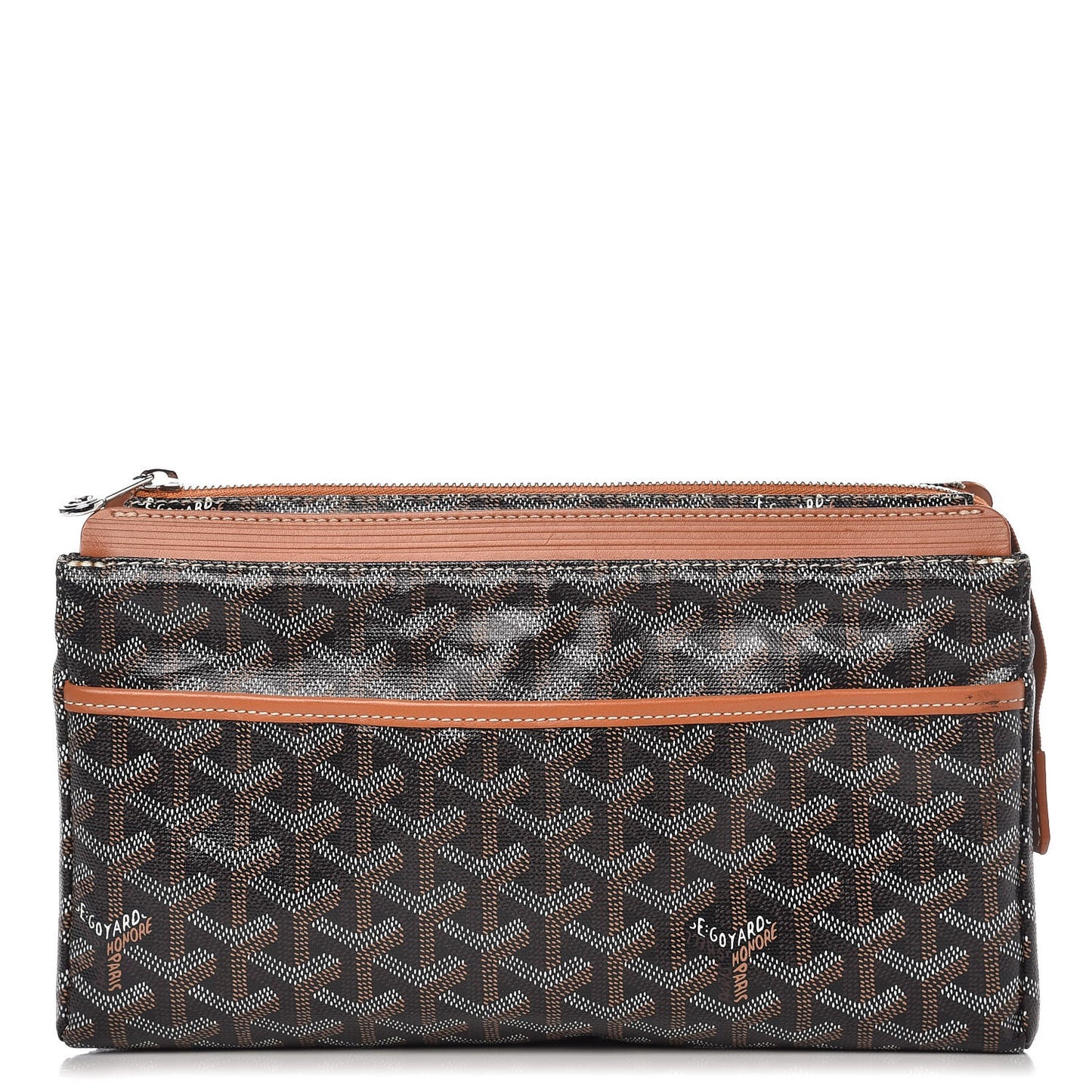 Goyardine Miroir Toiletry Bag GM Black Gold