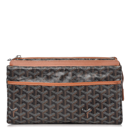 Goyard Goyardine Miroir Toiletry Bag GM Black Gold 1 of 8