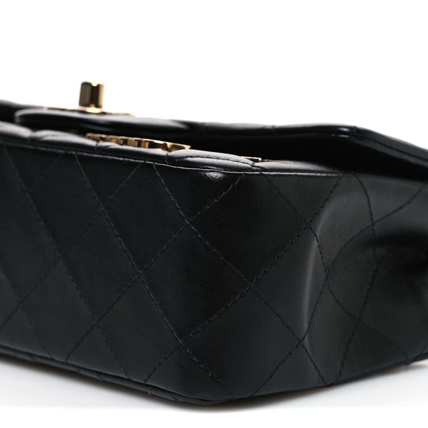 Chanel Lambskin Quilted Hollywood Charms Mini Rectangular Flap Black 10 of 10