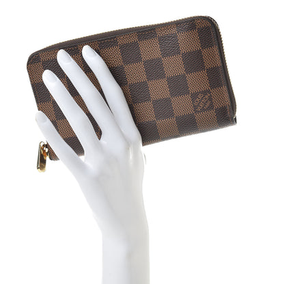 Louis Vuitton Damier Ebene Zippy Compact Wallet 2 of 9