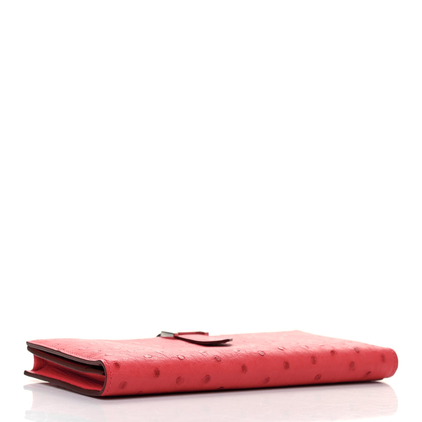 Ostrich Bearn Wallet Rouge Vif